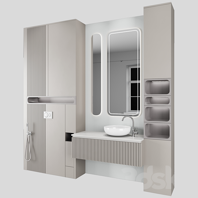 Bathroom furniture N51 3ds Max - thumbnail 2