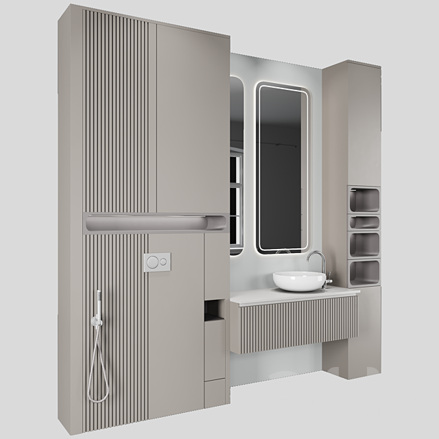 Bathroom furniture N51 3ds Max - thumbnail 3