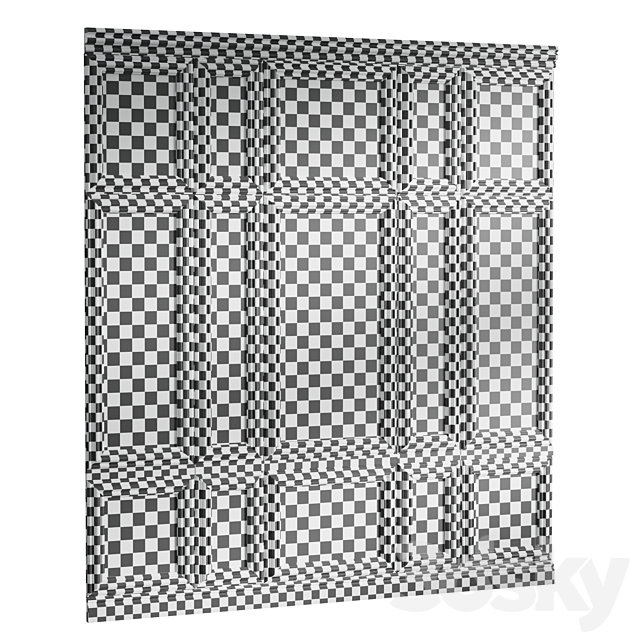 Classic Wall Panels 3ds Max - thumbnail 3