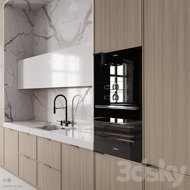 Kitchen №162 3ds Max - thumbnail 2
