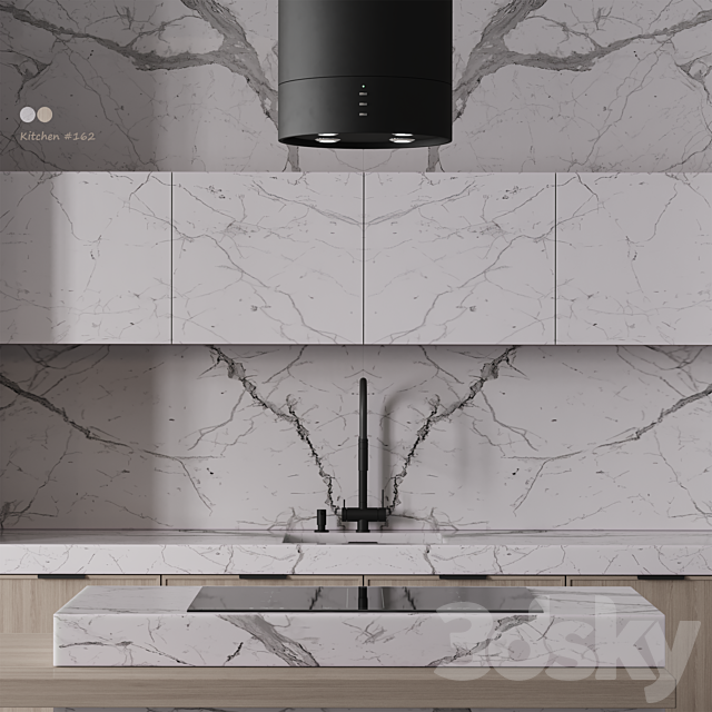 Kitchen №162 3ds Max - thumbnail 3