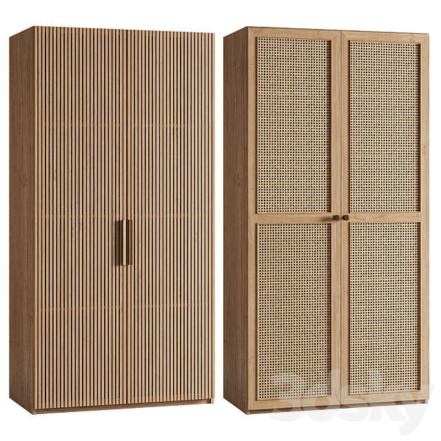 Wardrobe 4 types 3ds Max - thumbnail 2