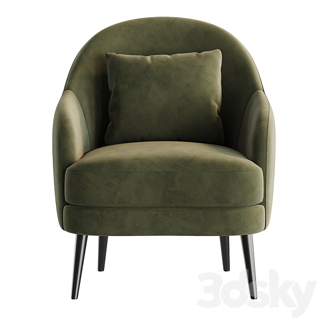 Newton Armchair by Dantone Home 3ds Max - thumbnail 3