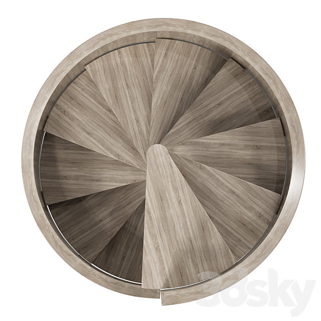 Spiral staircase 3ds Max - thumbnail 2