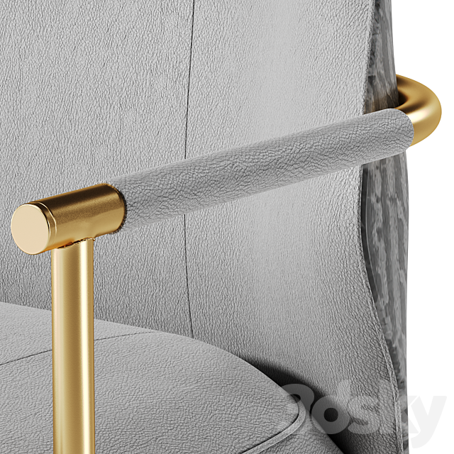 Bar stool Algerone II 3ds Max - thumbnail 3