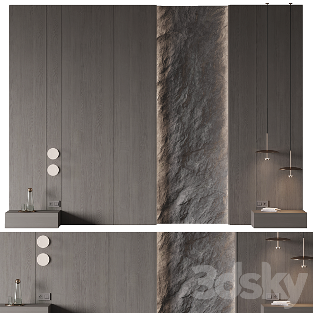 Headboard of bed No. 14 3ds Max - thumbnail 2