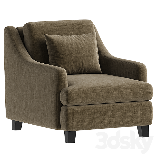 Armchair Lymington 3ds Max - thumbnail 3
