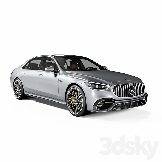 Mercedes-Benz AMG S 63 E PERFORMANCE 3ds Max - thumbnail 2