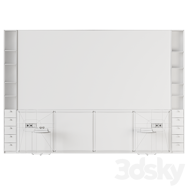 Headboard 3ds Max - thumbnail 3