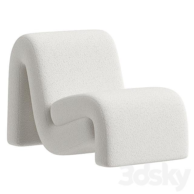 Armchair Curve 3ds Max - thumbnail 2