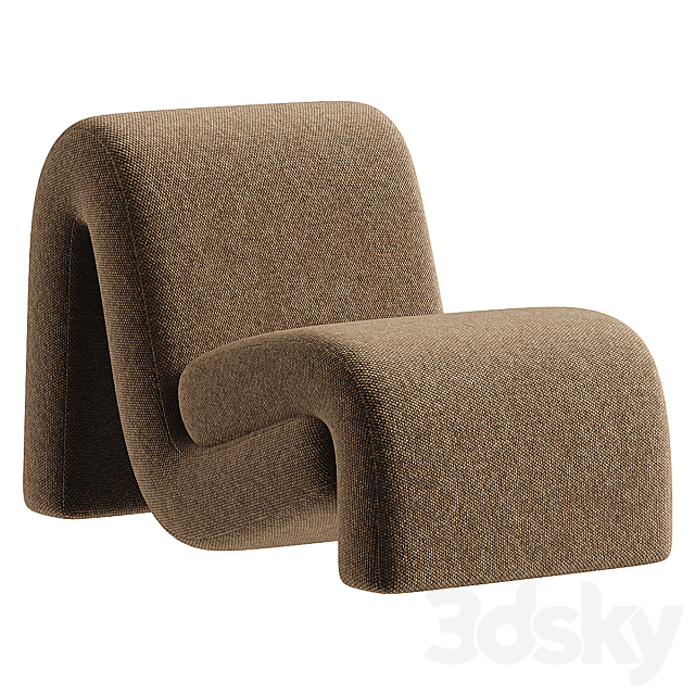 Armchair Curve 3ds Max - thumbnail 3
