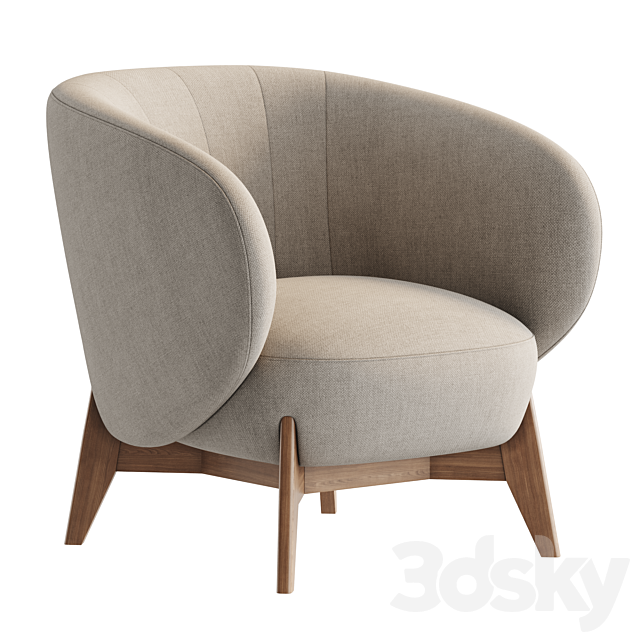 Tilar Armchair by Divan.ru 3ds Max - thumbnail 2