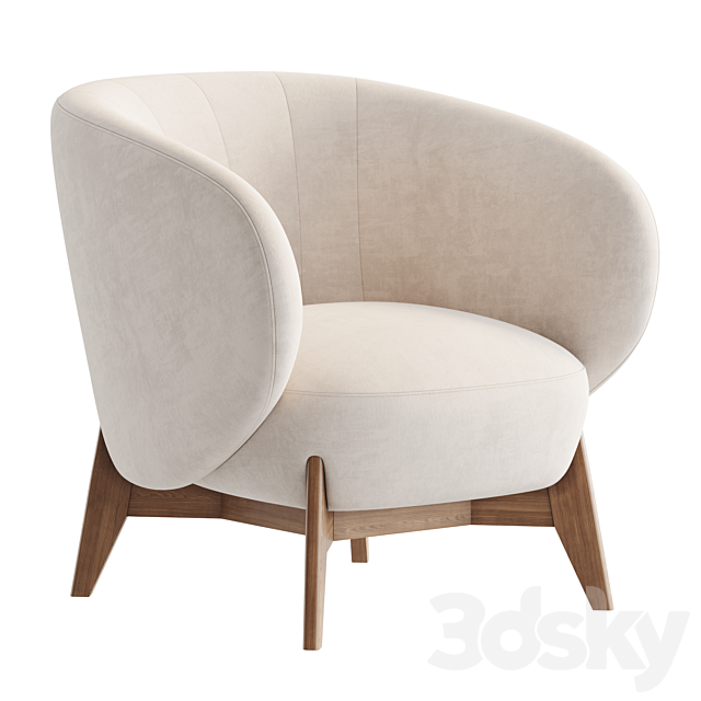 Tilar Armchair by Divan.ru 3ds Max - thumbnail 3