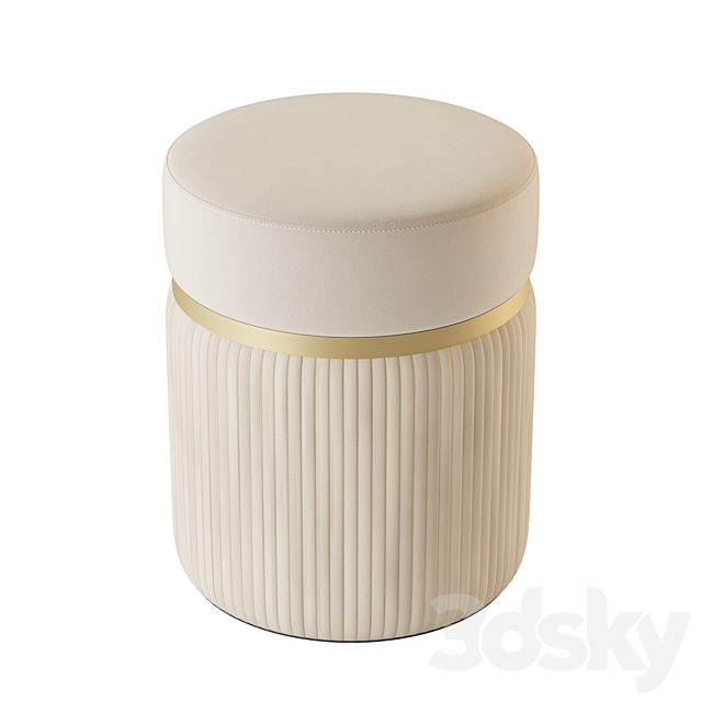 Pouf BERNIE 3ds Max - thumbnail 2