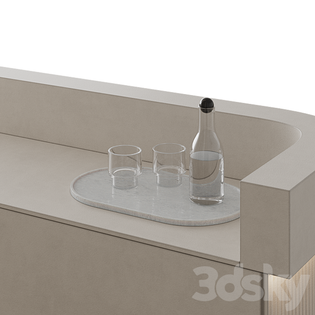 Reception desk 003 3ds Max - thumbnail 3
