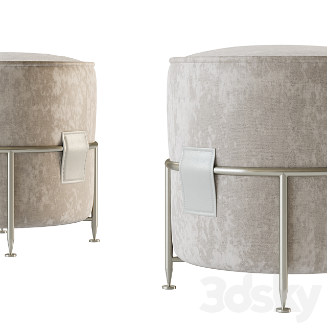 POUF HAUT AMARETTO 3ds Max - thumbnail 2