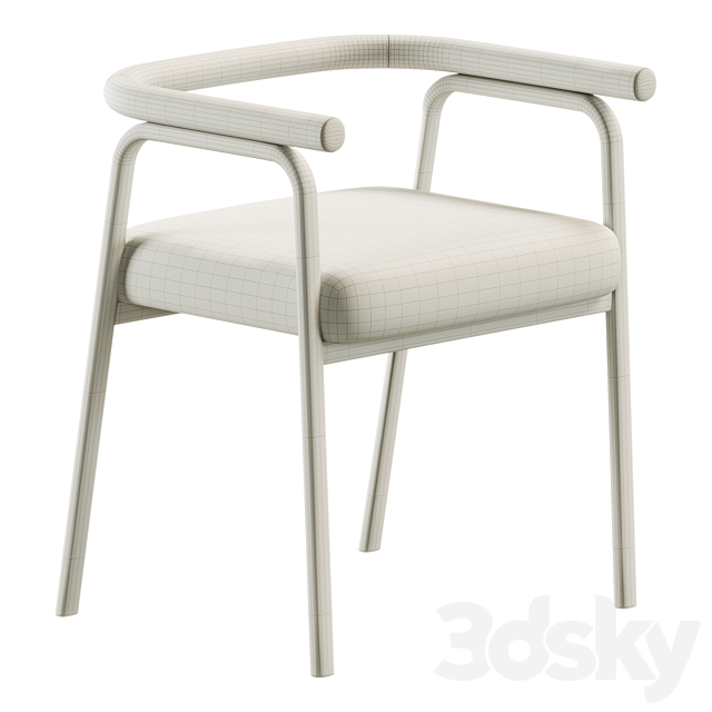 Ecto Dining chair 3ds Max - thumbnail 2