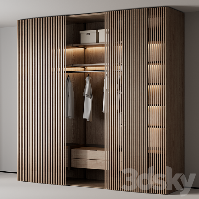 Wardrobe wardrobe 10 3ds Max - thumbnail 3