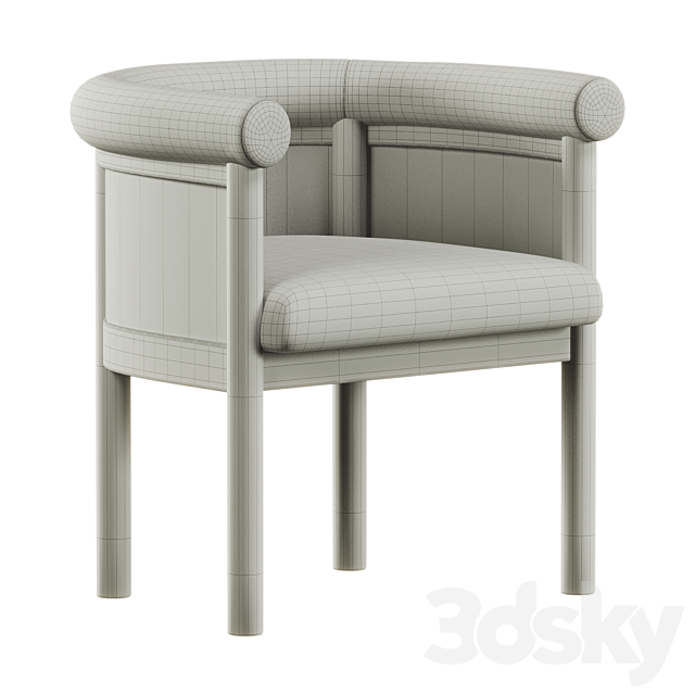 Jensen Dining Chair 3ds Max - thumbnail 3