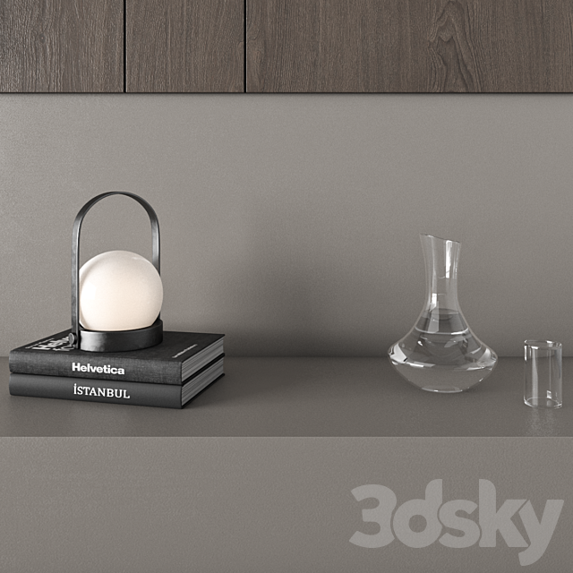 tv wall furniture composition 6 3ds Max - thumbnail 3