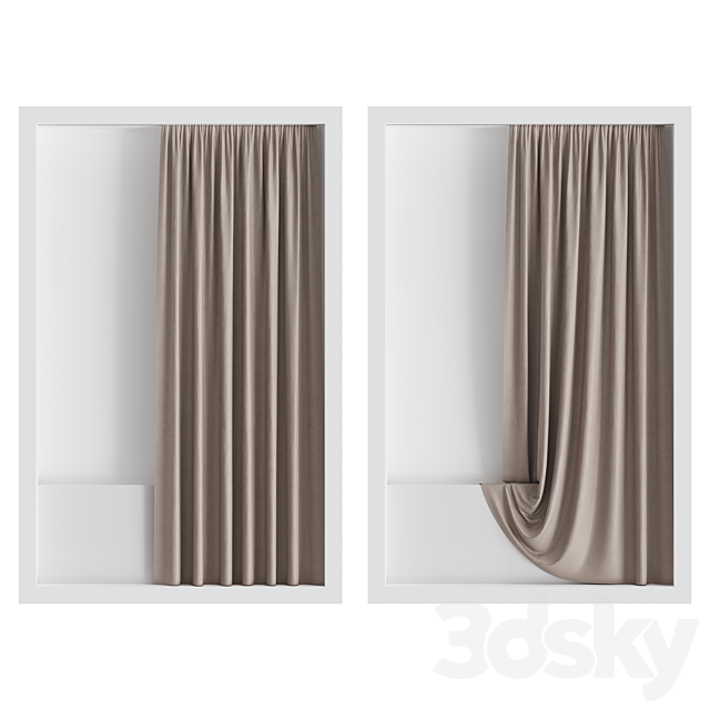 shower curtain 3ds Max - thumbnail 2
