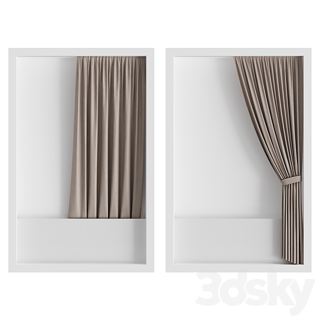 shower curtain 3ds Max - thumbnail 3