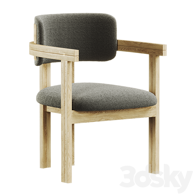 Nathaniel Dining Chair 3ds Max - thumbnail 3