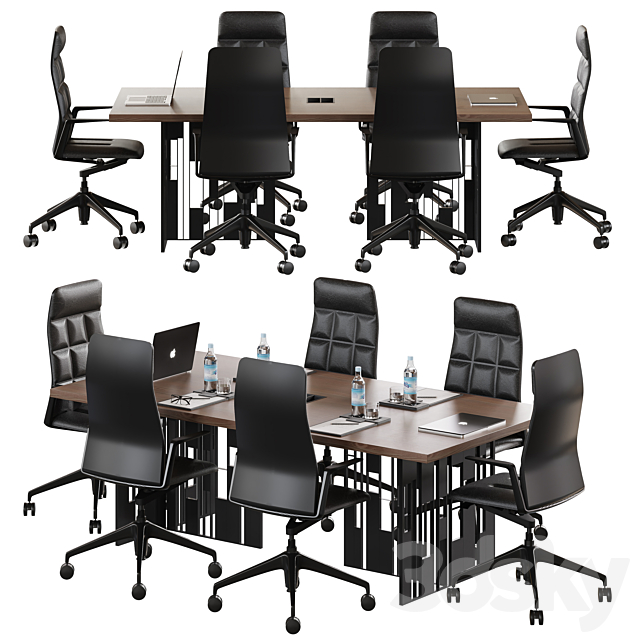 meeting table 3ds Max - thumbnail 2