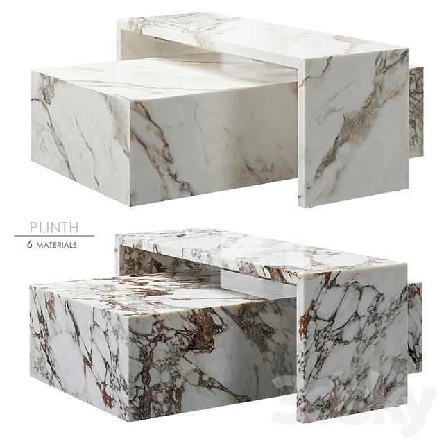 PLINTH BRIDGE LOW table Norm Architects 3D Max - 3DMAXTER