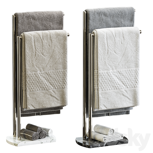 Towel Holder Hanger Showerdrape Octavia 3ds Max - thumbnail 3