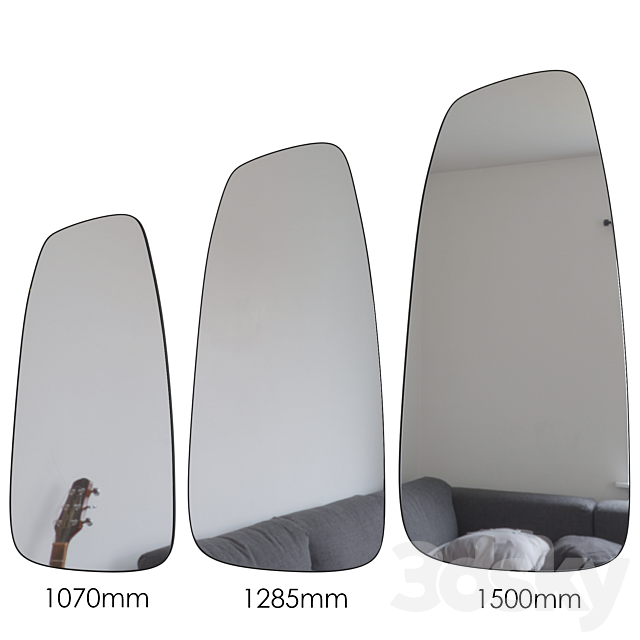 Edgar Extra illuminated shaped mirror 3ds Max - thumbnail 3