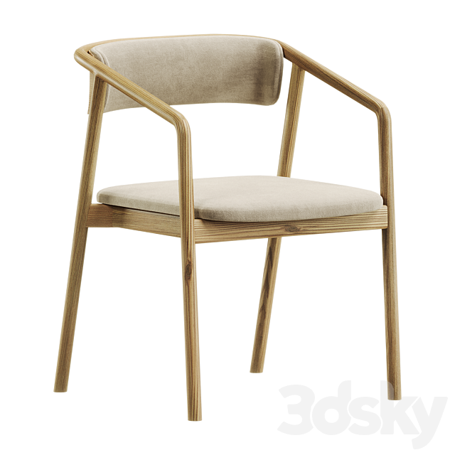 Gali Dining Chair 3ds Max - thumbnail 2