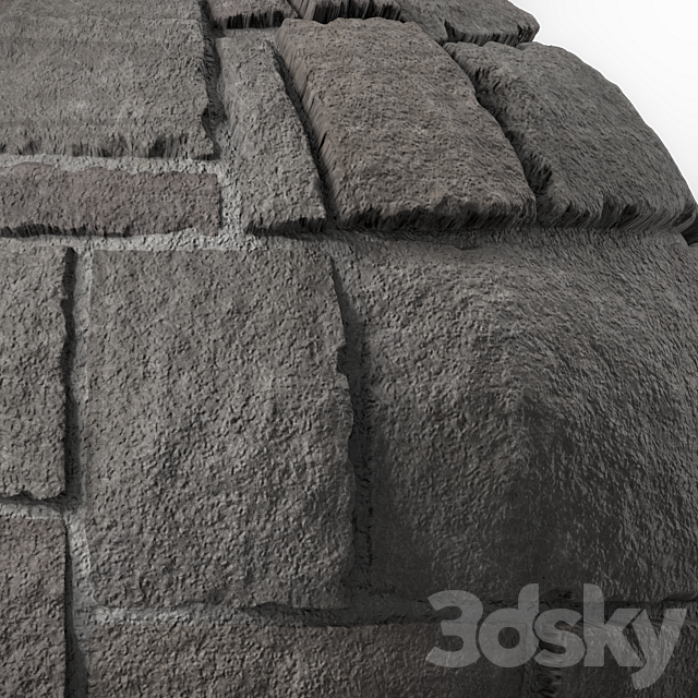 Stone Wall Materials 104- Decorative Random Pattern | Pbr 4k Seamless 3ds Max - thumbnail 3