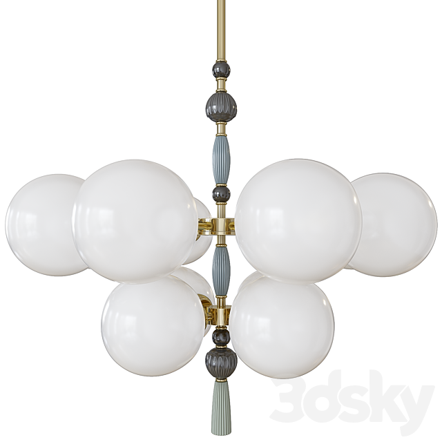 Hanging chandelier Odeon Light 5405_12 PALLE 3ds Max - thumbnail 2