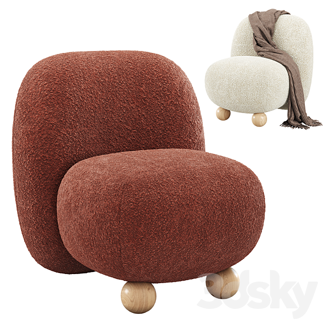 Morro Vanity Chair 3ds Max - thumbnail 2