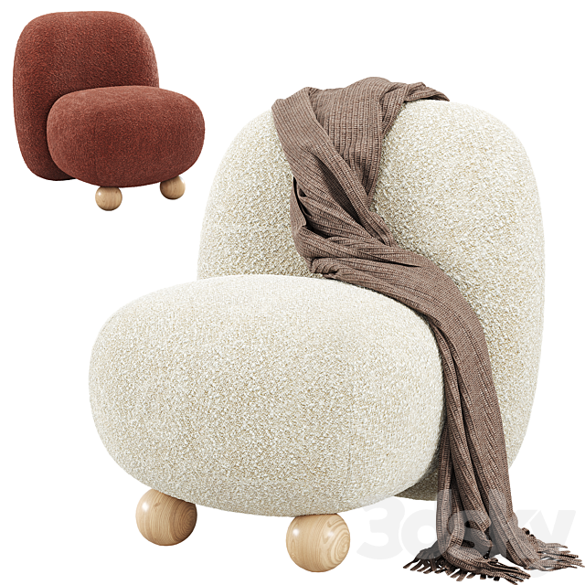 Morro Vanity Chair 3ds Max - thumbnail 3