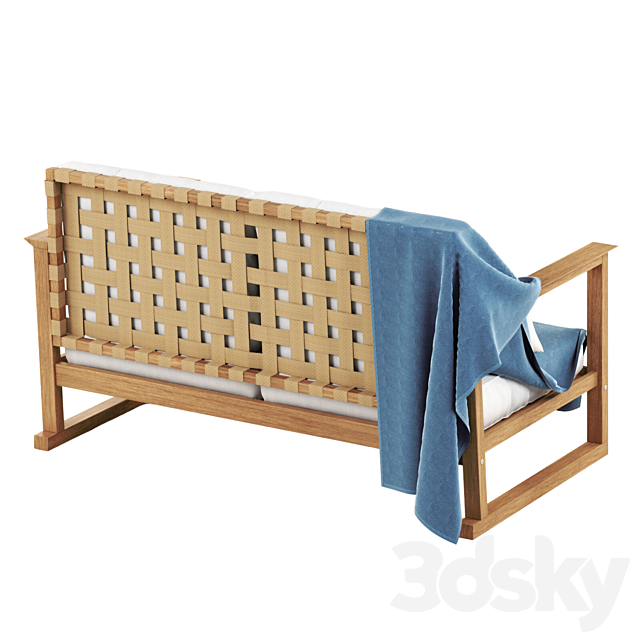 HATTHOLMEN 2-seater sofa | IKEA 3ds Max - thumbnail 3