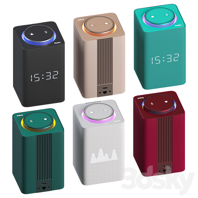 Smart speaker Yandex Station Max 3ds Max - thumbnail 3