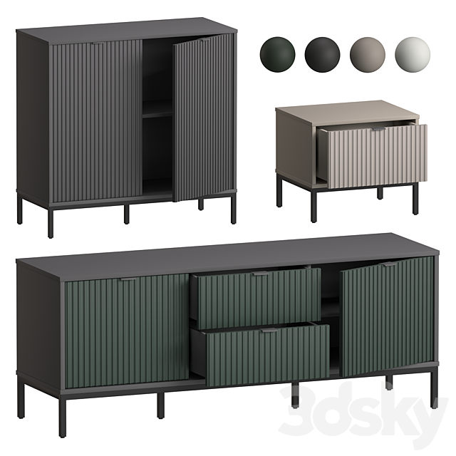 Cabinet Travis-1 Divan.ru set1 3ds Max - thumbnail 2