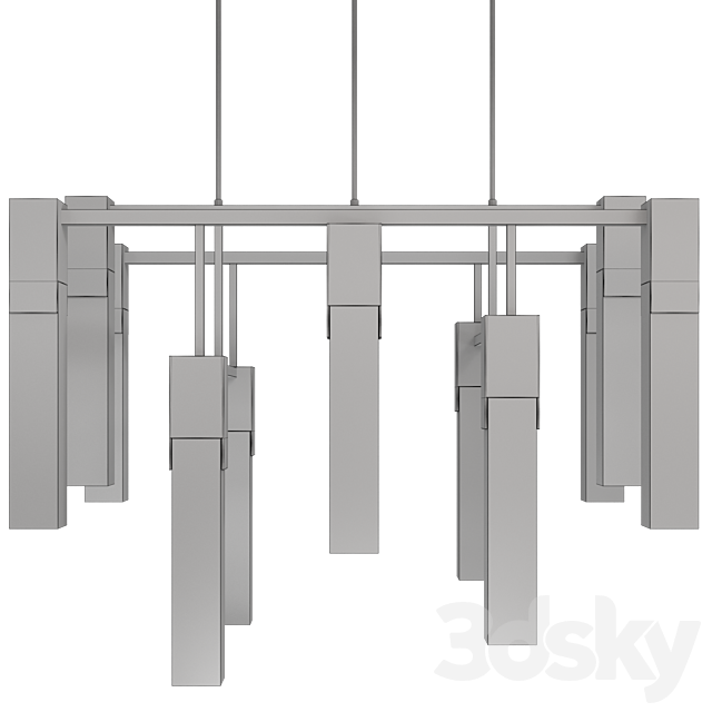 KELLY WEARSTLER COVET LARGE CHANDELIER 3ds Max - thumbnail 2