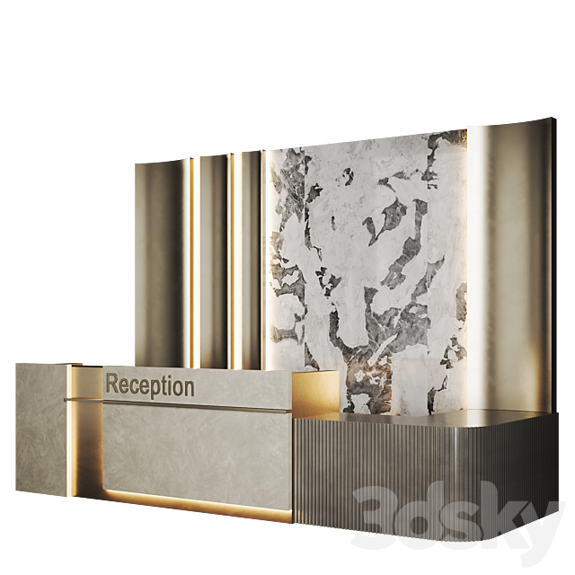 Reception Marble 3ds Max - thumbnail 2