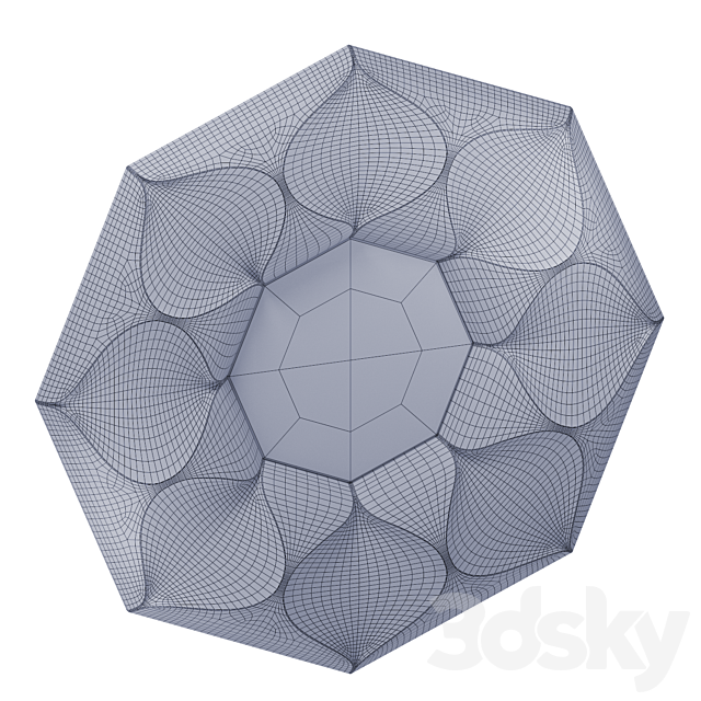 Wall mirror QWERTYRouen 3ds Max - thumbnail 3