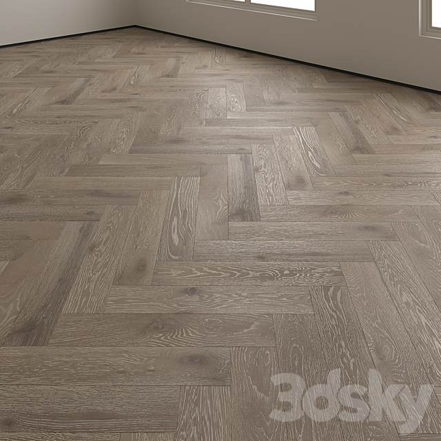 Gray Cashmere parquet 3ds Max - thumbnail 3