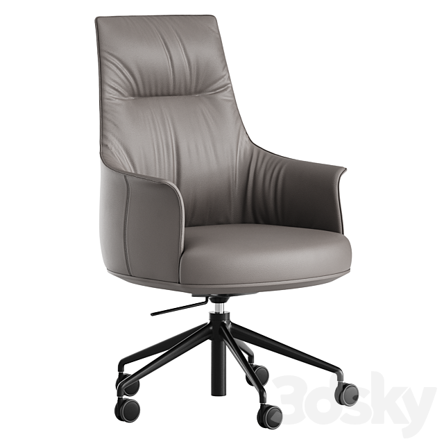 Archibald Task Office chair 3ds Max - thumbnail 2