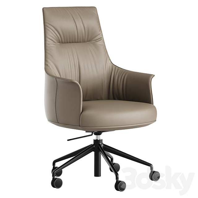 Archibald Task Office chair 3ds Max - thumbnail 3
