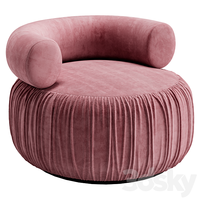 Martinique Swivel Chair 3ds Max - thumbnail 2
