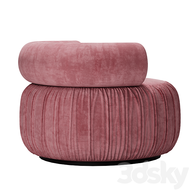 Martinique Swivel Chair 3ds Max - thumbnail 3