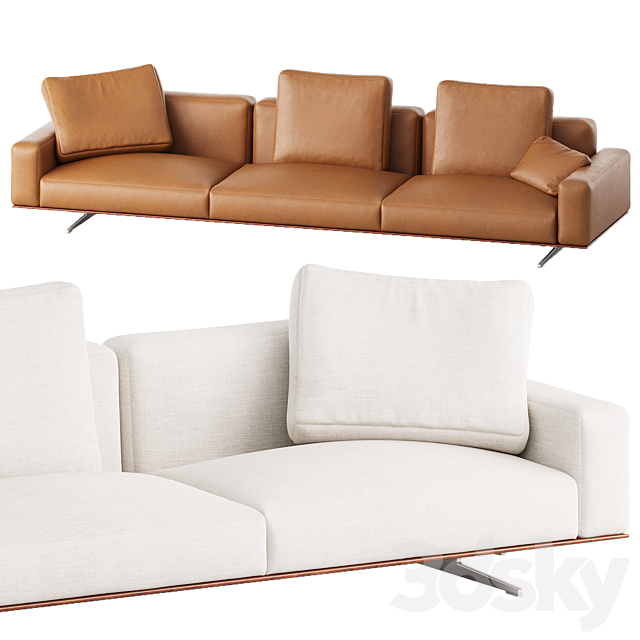 Soft Dream Large Sofa 3ds Max - thumbnail 3