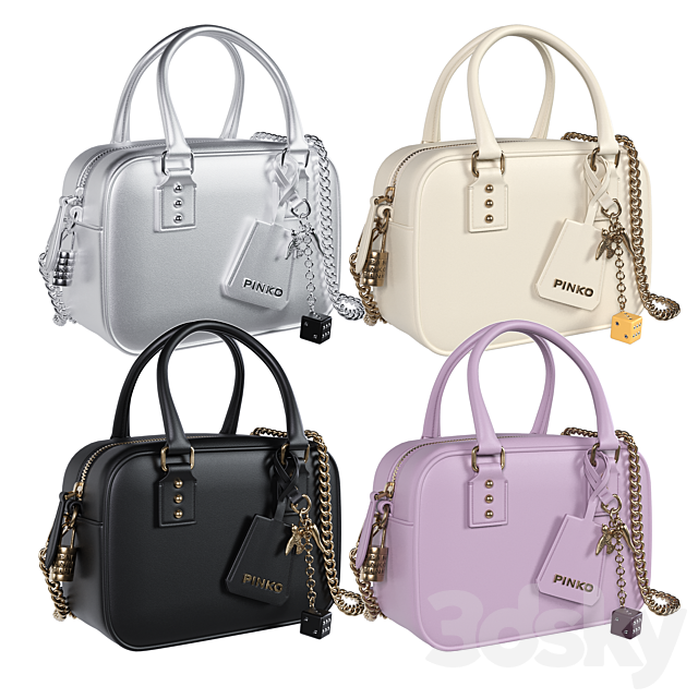 PINKO mini Bowling tote bag 3ds Max - thumbnail 2