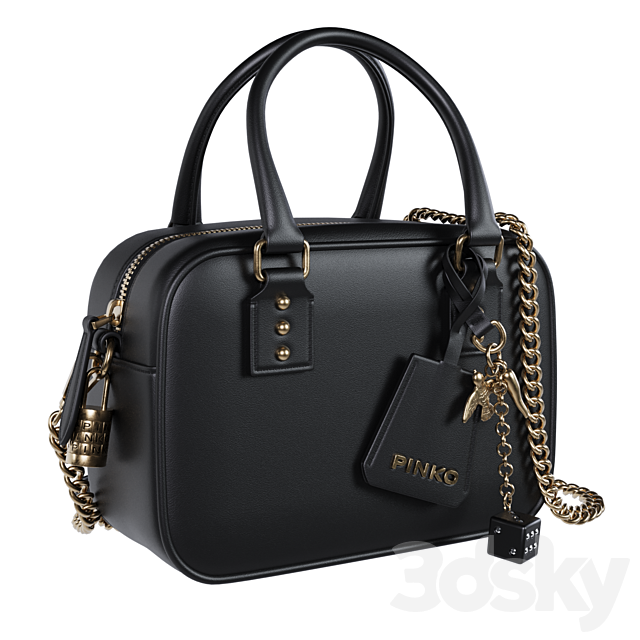 PINKO mini Bowling tote bag 3ds Max - thumbnail 3
